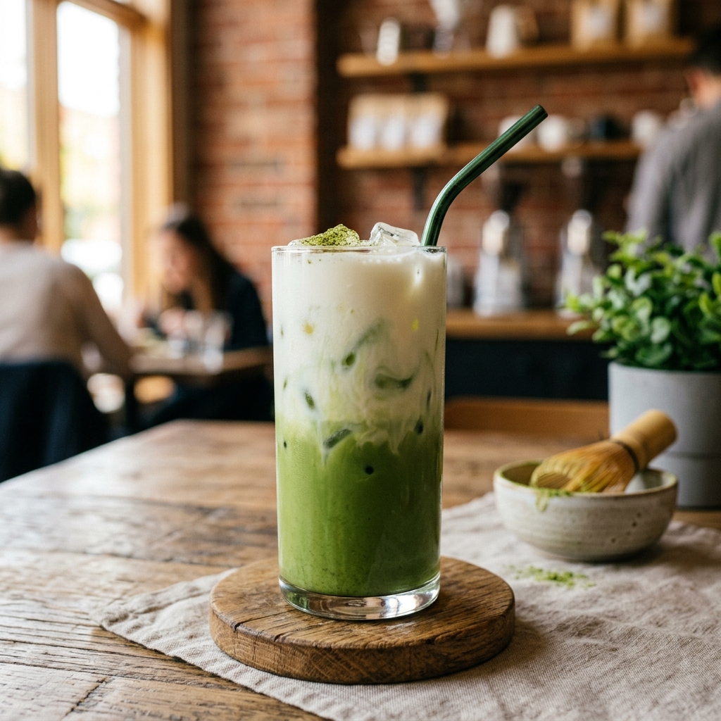 Premium Iced Matcha Latte