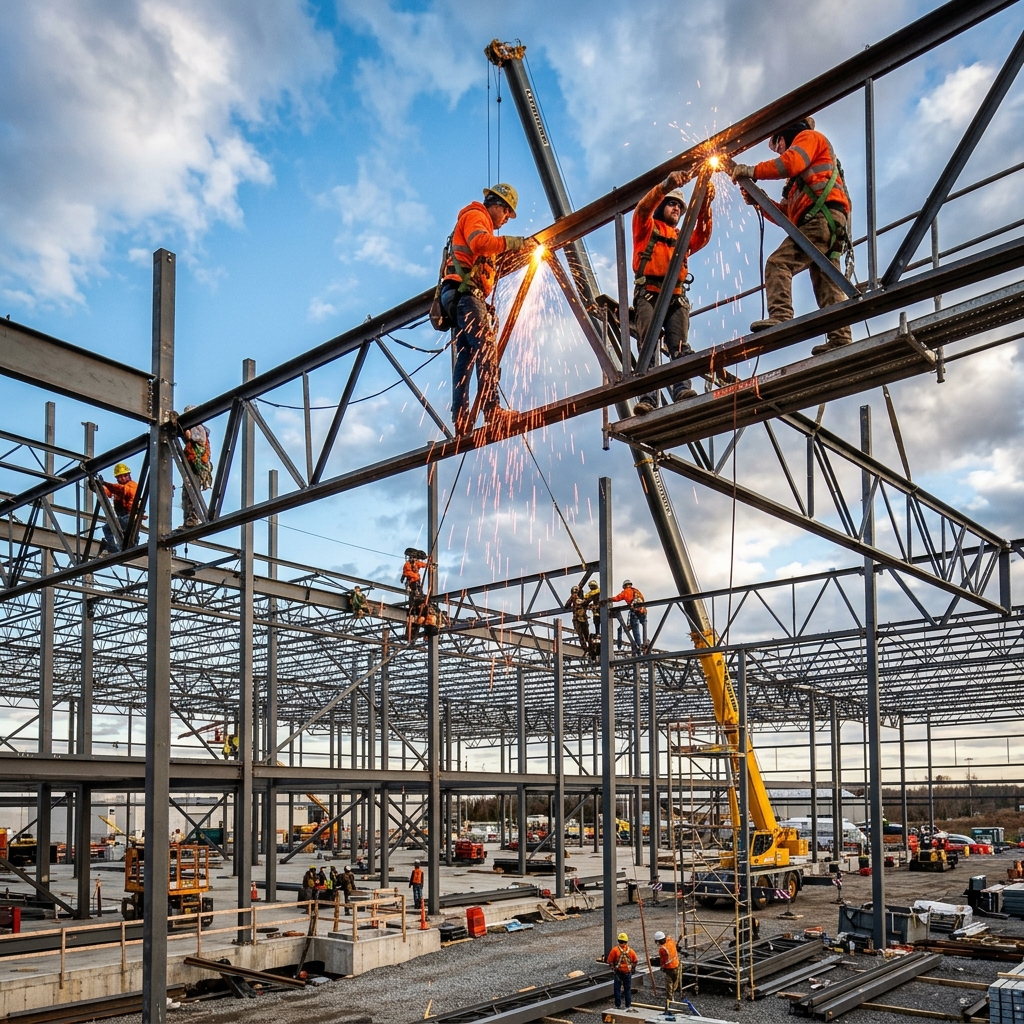 Chonburi Factory Steel Framing Site