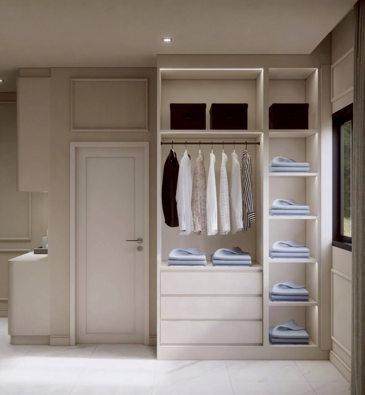 Floor-to-Ceiling Custom Bookshelf