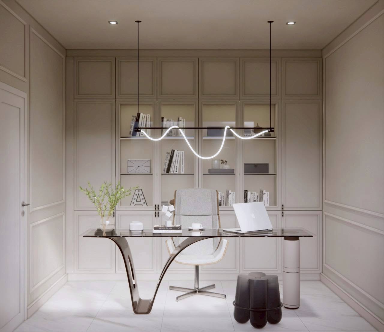 Wood Fluted Partition & Room Divider